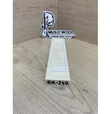 Клён Американский Волнистый заготовка для бриджа акустической гитары Радиал А Волна ААА 12х44х195 мм-1