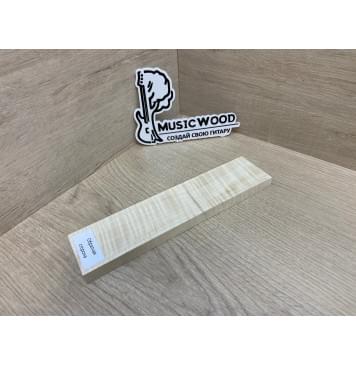 Клён Американский Волнистый заготовка для бриджа акустической гитары Радиал А Волна ААА 12х44х195 мм-5