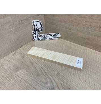 Клён Американский Волнистый заготовка для бриджа акустической гитары Радиал А Волна ААА 12х44х195 мм-6