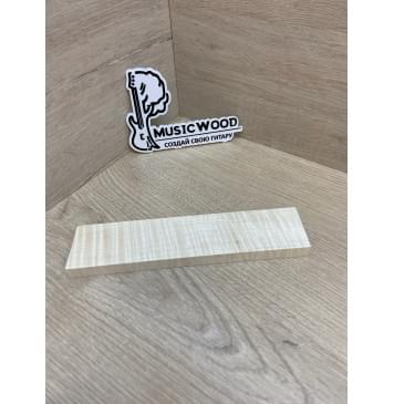Клён Американский Волнистый заготовка для бриджа акустической гитары Радиал А Волна ААА 12х44х195 мм-2