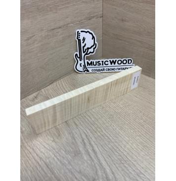 Клён Американский Волнистый заготовка для бриджа акустической гитары Радиал А Волна ААА 12х44х195 мм-5