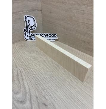 Клён Американский Волнистый заготовка для бриджа акустической гитары Радиал А Волна ААА 12х44х195 мм-6