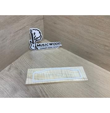 Клён Американский Волнистый заготовка для бриджа акустической гитары Радиал А Волна ААА 11.2х52х190 мм-0