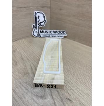 Клён Американский Волнистый заготовка для бриджа акустической гитары Радиал А Волна ААА 11.2х52х190 мм-1