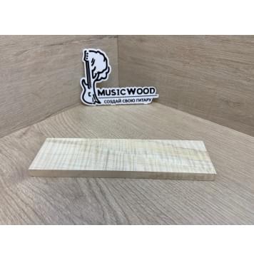Клён Американский Волнистый заготовка для бриджа акустической гитары Радиал А Волна ААА 11.2х52х190 мм-2