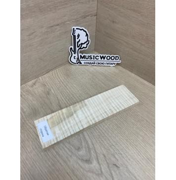 Клён Американский Волнистый заготовка для бриджа акустической гитары Радиал А Волна ААА 11.2х52х190 мм-6