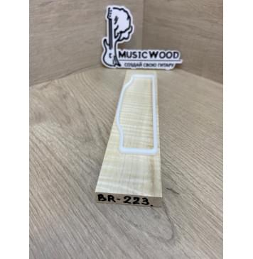 Клён Американский Волнистый заготовка для бриджа акустической гитары Радиал АА Волна ААА 11.5х45х215 мм-1