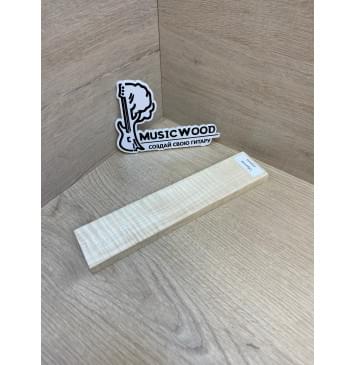 Клён Американский Волнистый заготовка для бриджа акустической гитары Радиал АА Волна ААА 11.5х45х215 мм-3