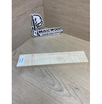 Клён Американский Волнистый заготовка для бриджа акустической гитары Радиал АА Волна ААА 11.5х45х215 мм-4