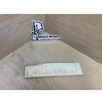 Клён Американский Волнистый заготовка для бриджа акустической гитары Радиал А Волна ААА 14.5х46х195 мм-0