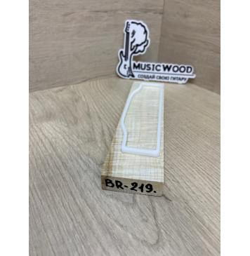 Клён Американский Волнистый заготовка для бриджа акустической гитары Радиал А Волна ААА 14.5х46х195 мм-1