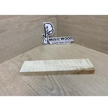 Клён Американский Волнистый заготовка для бриджа акустической гитары Радиал А Волна ААА 14.5х46х195 мм-2