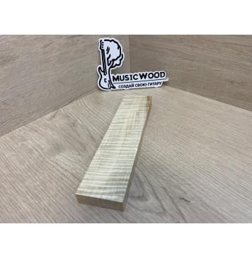 Клён Американский Волнистый заготовка для бриджа акустической гитары Радиал А Волна ААА 14.5х46х195 мм-3