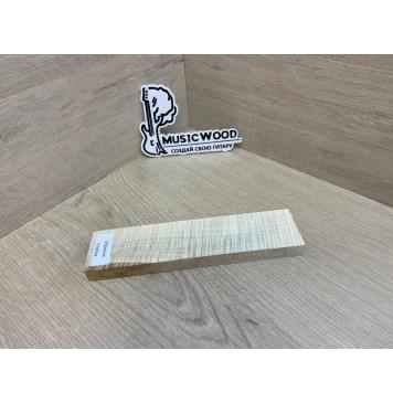 Клён Американский Волнистый заготовка для бриджа акустической гитары Радиал А Волна ААА 14.5х46х195 мм-5