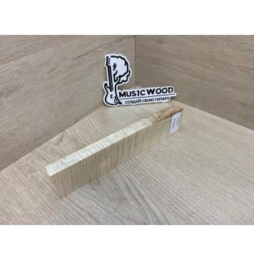 Клён Американский Волнистый заготовка для бриджа акустической гитары Радиал А Волна ААА 14.5х46х195 мм-7