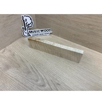 Клён Американский Волнистый заготовка для бриджа акустической гитары Радиал А Волна ААА 14.5х46х195 мм-8