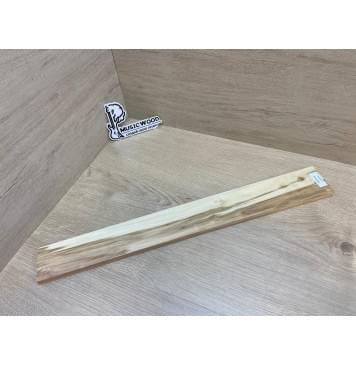 Клён Американский Ashleaf заготовка накладки для электрогитары Смешанный АА Кап А 13.5х70-63х550 мм-5