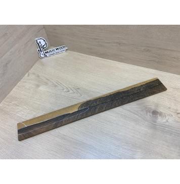 Зирикот заготовка накладки для электрогитары Радиал ААА 8х59х535 мм (Уценка-трещина)-0