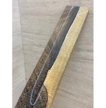 Зирикот заготовка накладки для электрогитары Радиал ААА 8х59х535 мм (Уценка-трещина)-10