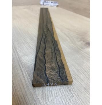 Зирикот заготовка накладки для электрогитары Радиал ААА 9х60-46х500 мм-2