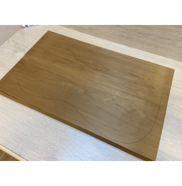 Ольха Печёная 180гр заготовка корпуса Тангент ААА 43х167х540 мм, 2шт, 455 кг/м3 Ольха Печёная 180гр заготовка корпуса Тангент ААА 43х167х540 мм, 2шт, 455 кг/м3-1