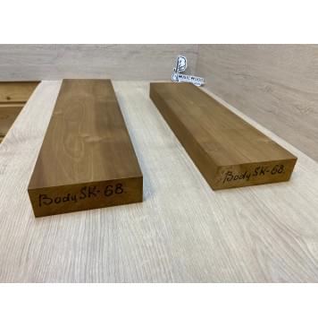 Ольха Печёная 180гр заготовка корпуса для гитары со сквозным грифом Тангент А 45.5х135х535-485 мм, 2шт, 475 кг/м3 Ольха Печёная 180гр заготовка корпуса для гитары со сквозным грифом Тангент А 45.5х135х535-485 мм, 2шт, 475 кг/м3-5