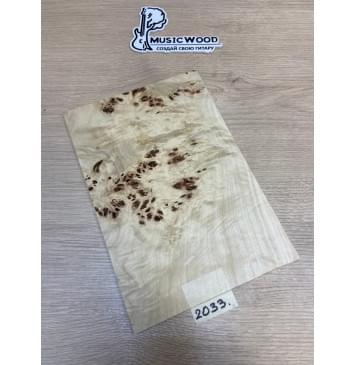 Тополь Кап заготовка накладки на головку грифа Смешанный ААА Кап АА 3.5х190х280 мм-0