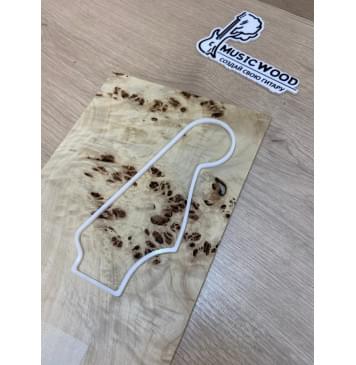 Тополь Кап заготовка накладки на головку грифа Смешанный ААА Кап АА 3.5х190х280 мм-2