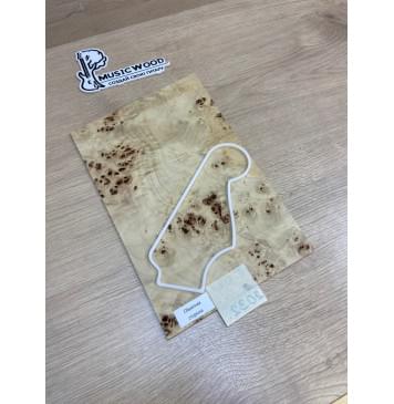 Тополь Кап заготовка накладки на головку грифа Смешанный ААА Кап АА 3х195-177х300-280 мм-0