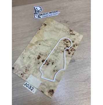 Тополь Кап заготовка накладки на головку грифа Смешанный ААА Кап АА 3х195-177х300-280 мм-1