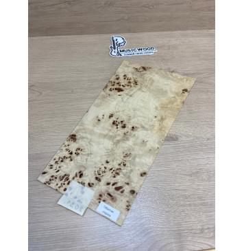 Тополь Кап заготовка накладки на головку грифа Смешанный ААА Кап ААА 3х196-170х380-360 мм-1