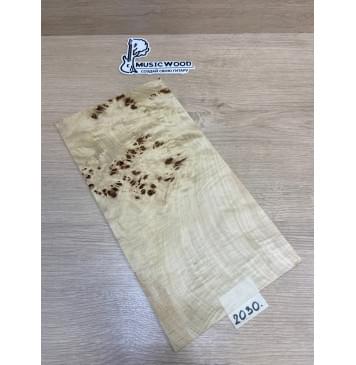 Тополь Кап заготовка накладки на головку грифа Смешанный ААА Кап АА 3.5х195-187х365 мм-0