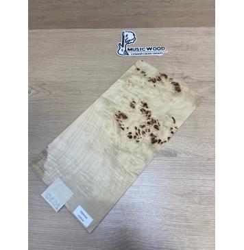 Тополь Кап заготовка накладки на головку грифа Смешанный ААА Кап АА 3.5х195-187х365 мм-1