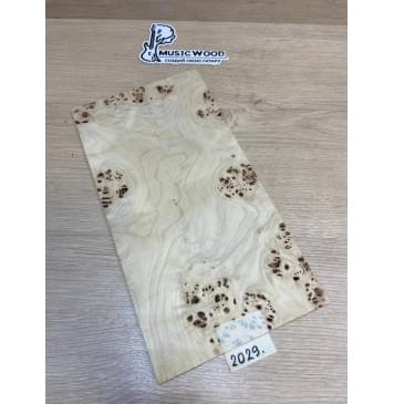 Тополь Кап заготовка накладки на головку грифа Смешанный ААА Кап АА 3х190-182х360-350 мм-0