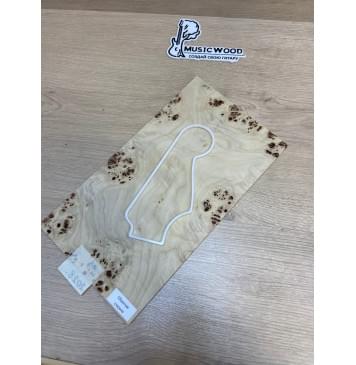 Тополь Кап заготовка накладки на головку грифа Смешанный ААА Кап АА 3х190-184х330-320 мм-2