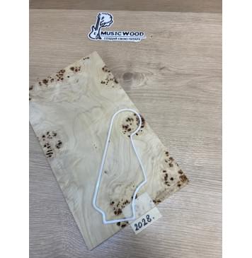 Тополь Кап заготовка накладки на головку грифа Смешанный ААА Кап АА 3х190-184х330-320 мм-3