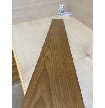 Клён Печёный 180гр заготовка грифа для электрогитары Смешанный АА 24.5х90х755 мм-6