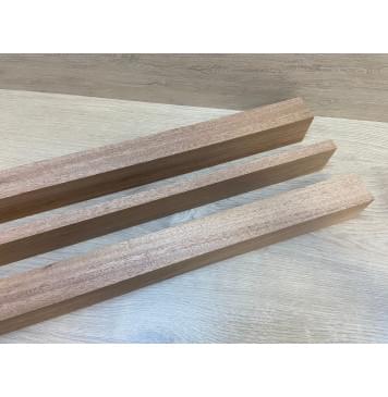 Махагон Кая заготовка грифа электрогитары Радиал А 55х(43-16-43)х755 мм из 3х частей-2