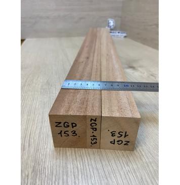 Махагон Кая заготовка грифа электрогитары Радиал А 55х(43-16-43)х755 мм из 3х частей-3