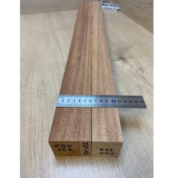 Махагон Кая заготовка грифа электрогитары Радиал А 55х(43-16-43)х755 мм из 3х частей-6