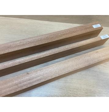 Махагон Кая заготовка грифа электрогитары Радиал А 55х(43-16-43)х755 мм из 3х частей-12