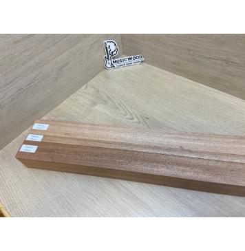 Махагон Кая заготовка грифа электрогитары Радиал А 55х(43-16-43)х755 мм из 3х частей-9