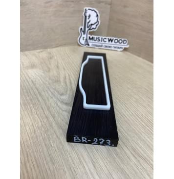 Граб Black заготовка для бриджа акустической гитары Смешанный АА 10.5х50х205 мм-1