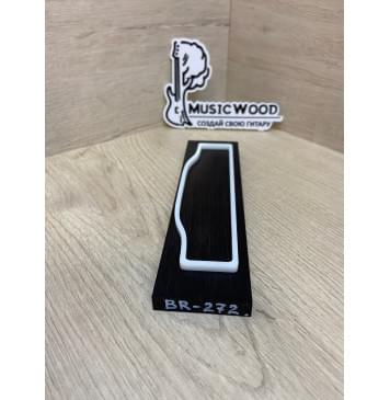 Граб Black заготовка для бриджа акустической гитары Смешанный ААА 10х50х187 мм-1