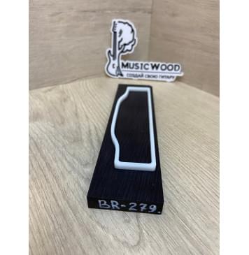 Граб Black заготовка для бриджа акустической гитары Смешанный АА 11.5х50х200 мм-2