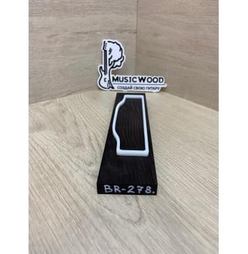 Граб Black заготовка для бриджа акустической гитары Смешанный А 11.5х50х210 мм-1