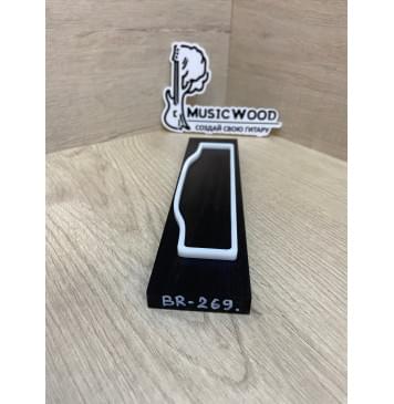 Граб Black заготовка для бриджа акустической гитары Смешанный ААА 11х49х200 мм-1