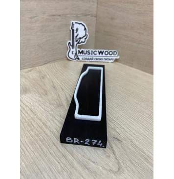 Граб Black заготовка для бриджа акустической гитары Смешанный ААА 11х48х205 мм-1