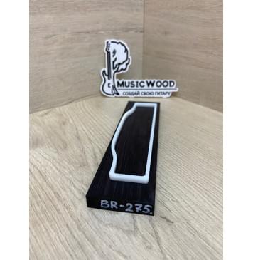 Граб Black заготовка для бриджа акустической гитары Смешанный АА 11.5х50х187 мм-1