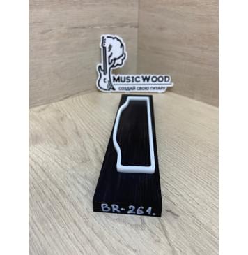 Граб Black заготовка для бриджа акустической гитары Смешанный АА 11.5х49х205 мм-1